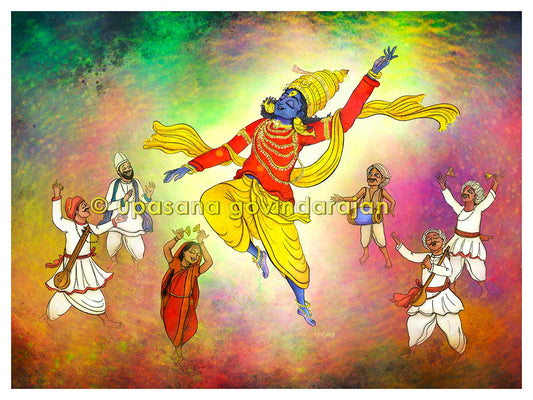 Nache Panduranga - Vitthala dancing with devotees